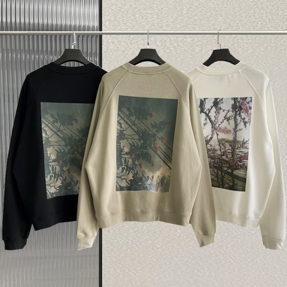 Fear of God Essentials Floral Photo Print Crewneck Sweatshirt